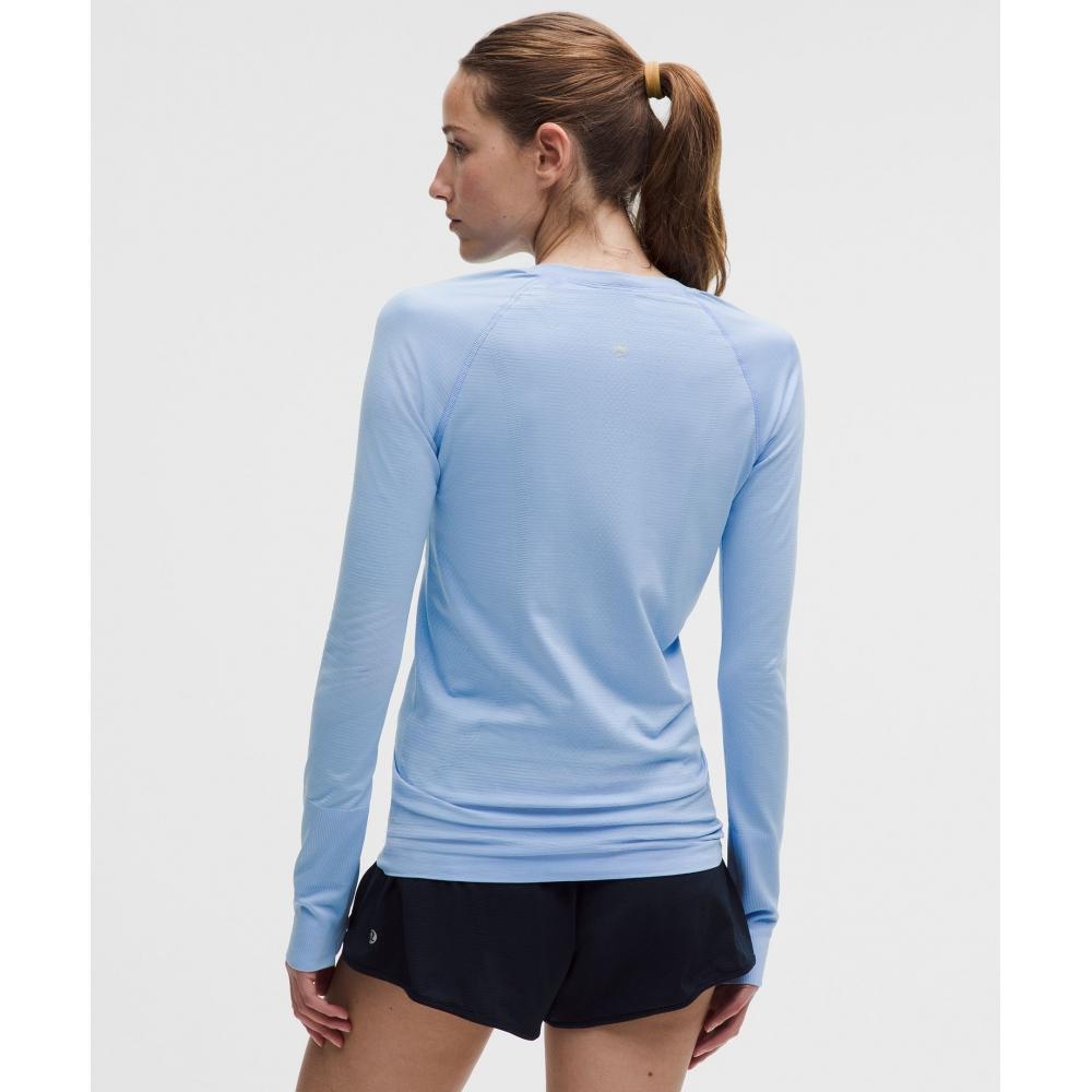 Lululemon Swiftly Tech Long Sleeve Shirt 2.0  Hip Length Sinatra Blue Sinatra Blue