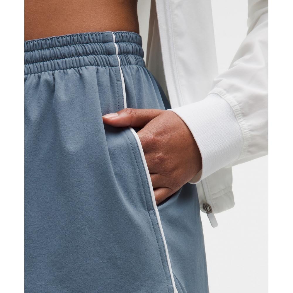 Lululemon Court Rival High Rise Short 3  Steel Blue White