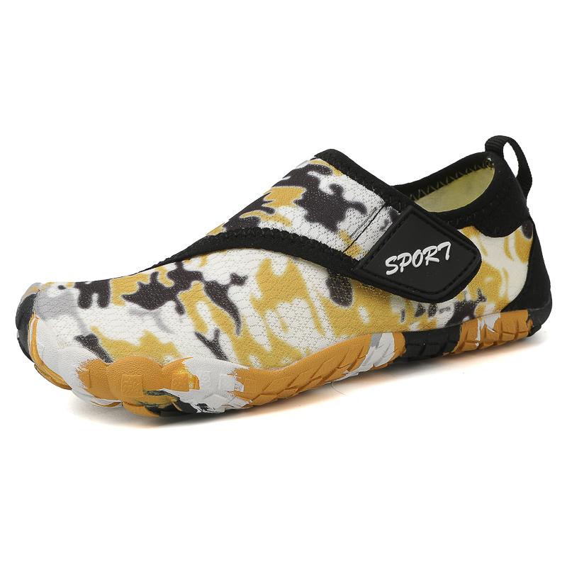 New Yellow Barefoot Sneakers Boys Girls Summer Outdoor Beach Water Shoes Children Fashion HOOK&LOOP Breathable Kids Wading Shoes