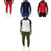 Stilvoller Herren Trainingsanzug Jogging Hoodie Mantel Jacke mit Reißverschluss und verstellbarer Hose Set für Activewear
