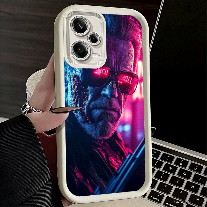 Phone Case for Xiaomi Redmi Note 15 14 13 Pro Plus Terminator Arnold Schwarzenegger Shell 12S 11 11S 11T 5G 14S Soft Silicone Fu