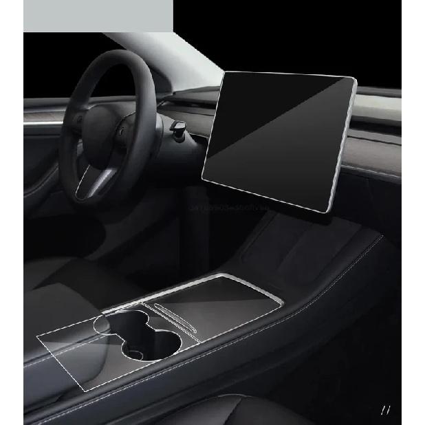 Central Control Anti-scratch Protective Film for Tesla Model 3/Y - Center Console Panel Sticker TPU Film Car Accessories