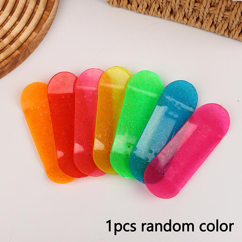 Mini Glow In Dark Finger Skateboard Luminous Fingerboard Deck Toy Kids Stress Relief Toys For Adult Children Gifts