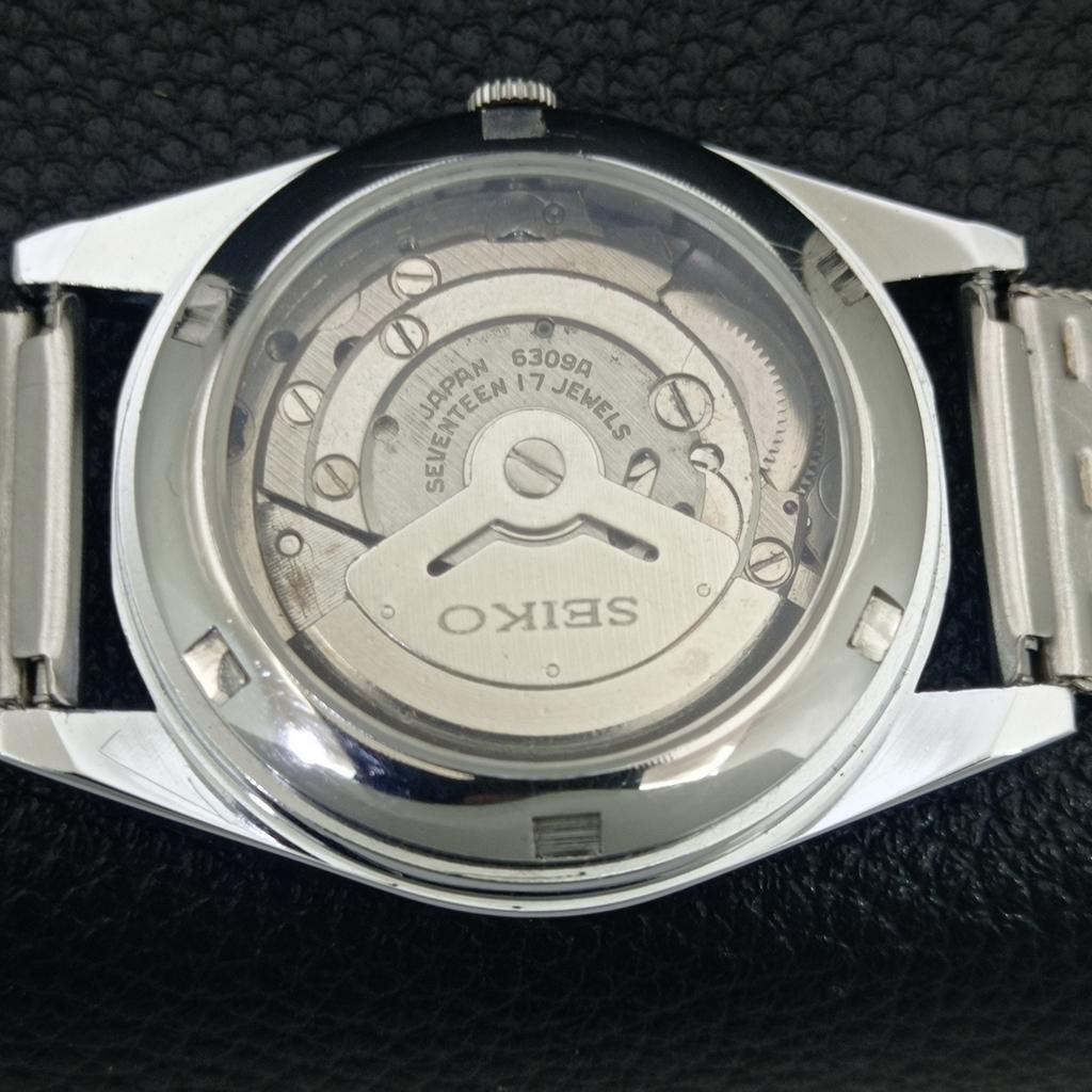 JAPAN VINTAGE REFURBISHED SEIKO 5 AUTOMATIC 6309A MENS BLUE DIAL WATCH A442484-1