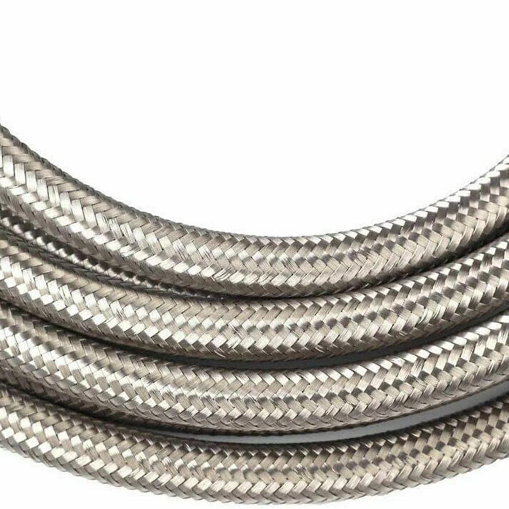 50cm Motorradkühler Kraftstoffleitung Ummantelung 304 Edelstahl Geflechtschlauch
