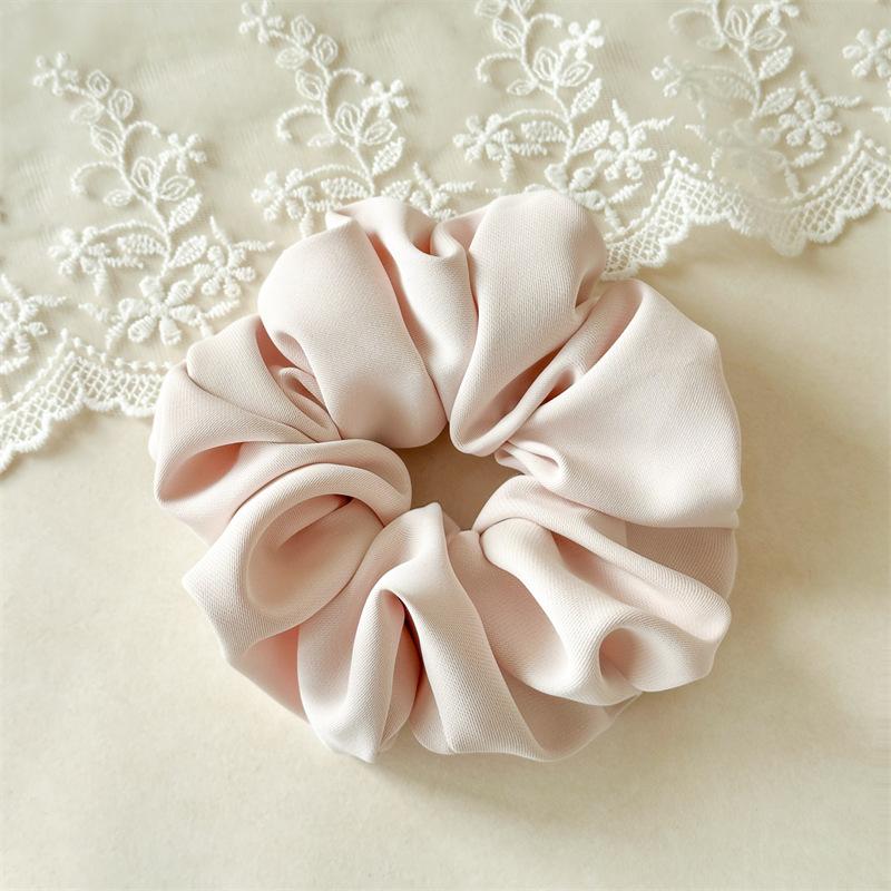 Sweet and Simple Texture Fabric Satin Large Braided Hairband, Large Size, High-end Style Hair Accessory Hair String, New Design
