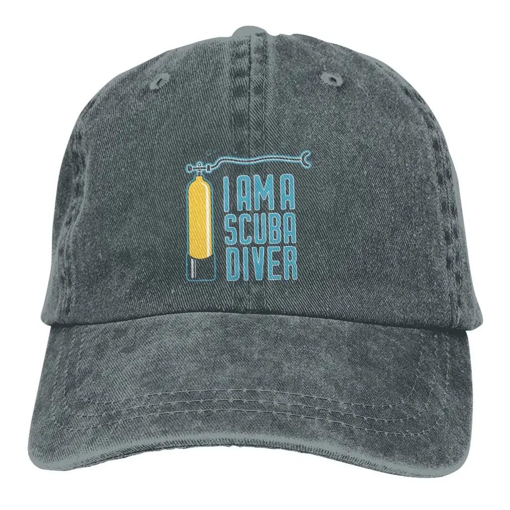Summer Cap Sun Visor I Am A Scuba Diver Hip Hop Caps Dive Scuba Diving Cowboy Hat Peaked Trucker Dad Hats
