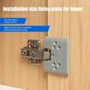 1/4Pcs Hinge Jig Door Hinge Installation Tool Speed Up Positioning Quick Fixing Locator Positioner Cabinets Accurate Alignment