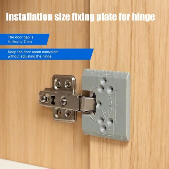 1/4Pcs Hinge Jig Door Hinge Installation Tool Speed Up Positioning Quick Fixing Locator Positioner Cabinets Accurate Alignment