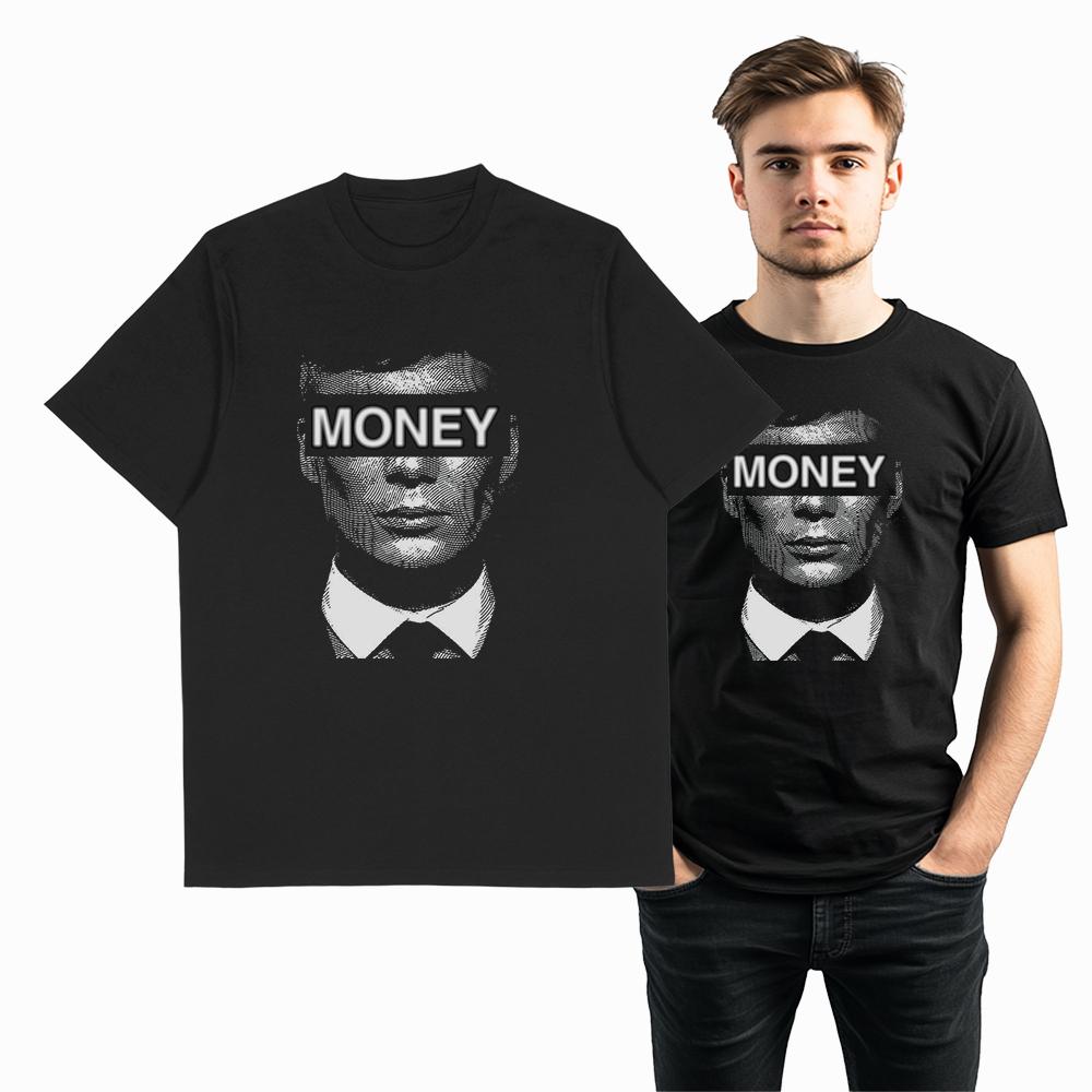 Coolmind U0035 Cool Exclusive Graphic Money Print Men T Shirt Casual Big Size Unisex Tshirt Totton Tee Shirts