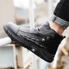 Winter cotton shoes men's velvet thickened Martin boots casual warm soft sole leather surface high top board shoes men's leather boots