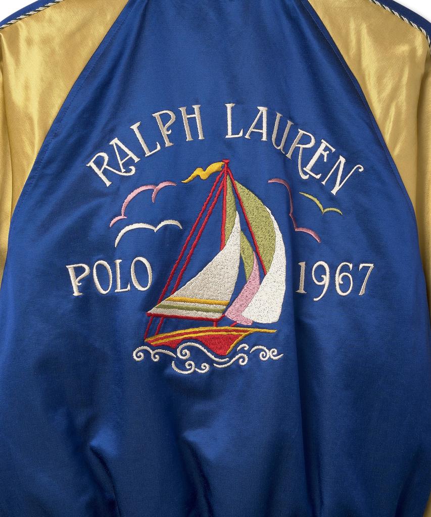 Polo Ralph Lauren W Satin Bomber Jacket - Blue