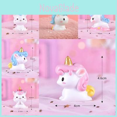 Charming Resin Unicorn Figurine For Whimsical Cake Decoration Desktop Decoration