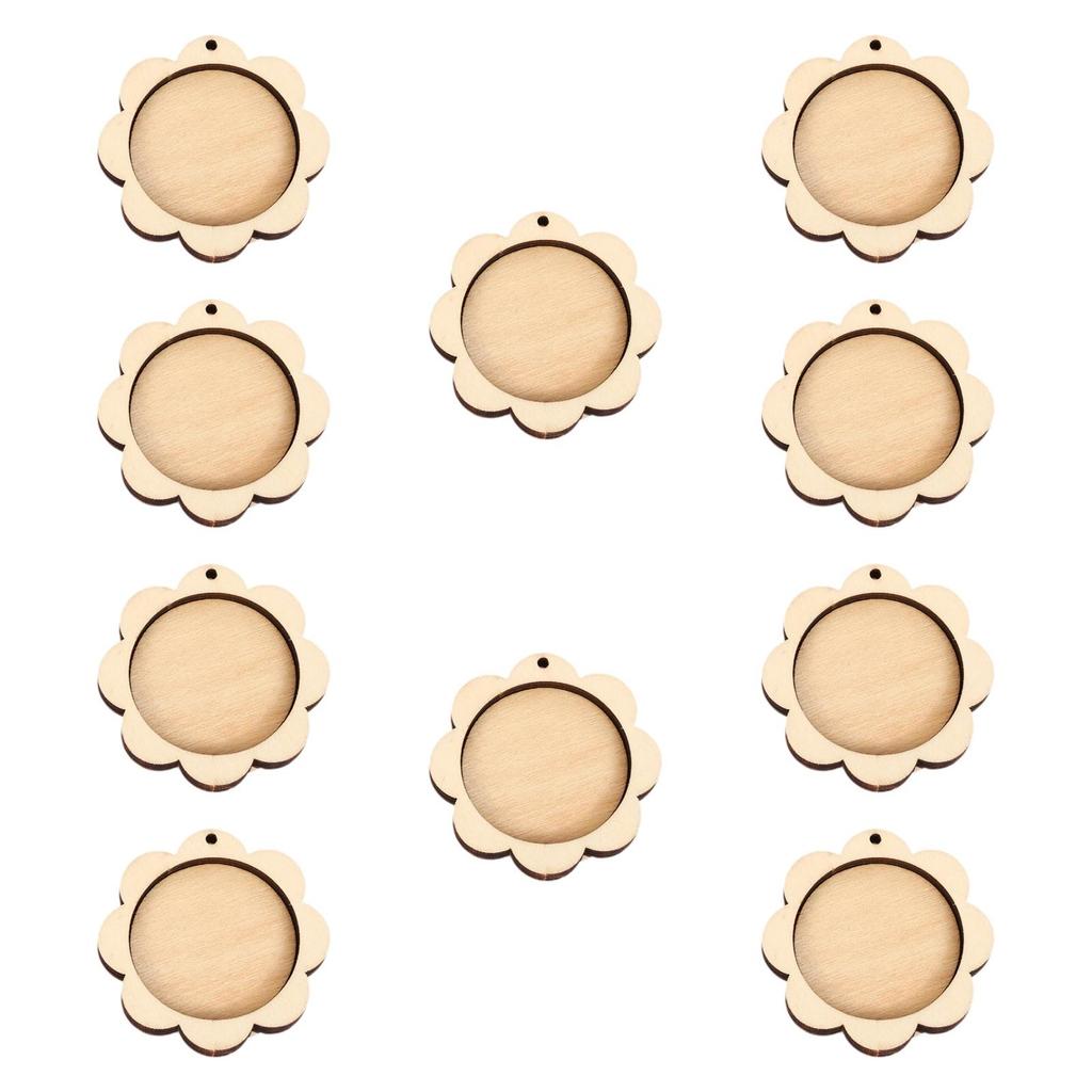 Wooden Mini Embroidery Hoop for DIY Pendant Arts Needlework Accessories Small Display Frame