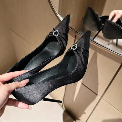 Mode 2024 Neue Damenschuhe Mode Spitz Atmungsaktiv Leicht Komfort Dünne Hohe Sandalen Schuhe für Frauen Zapatos De Mujer