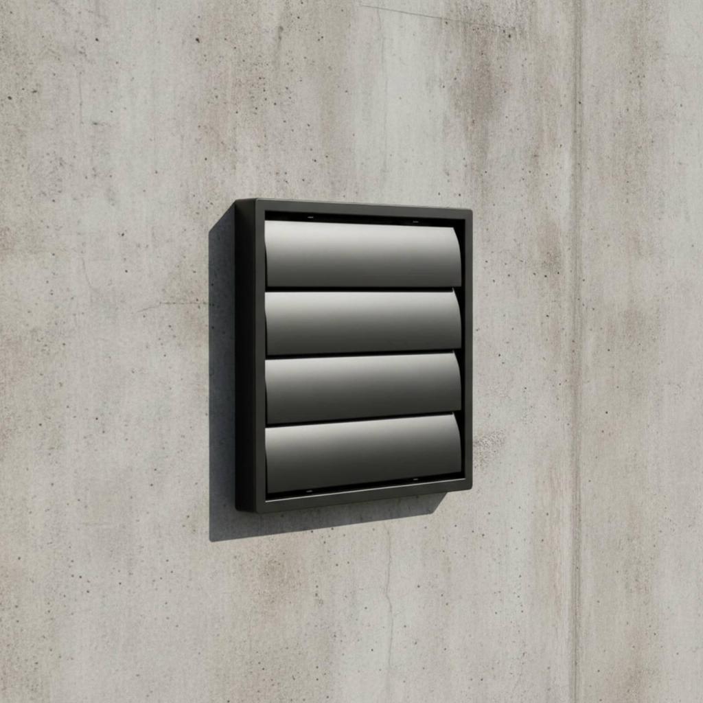 Wall Vent Cover with Screen Mesh Outdoor Louvered Grille External for Kitchen