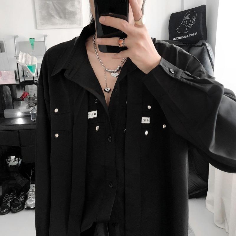 Fashion Long-sleeved High-end Casual Trendy Brand Shirts Loose New Shirts Versatile Shirts