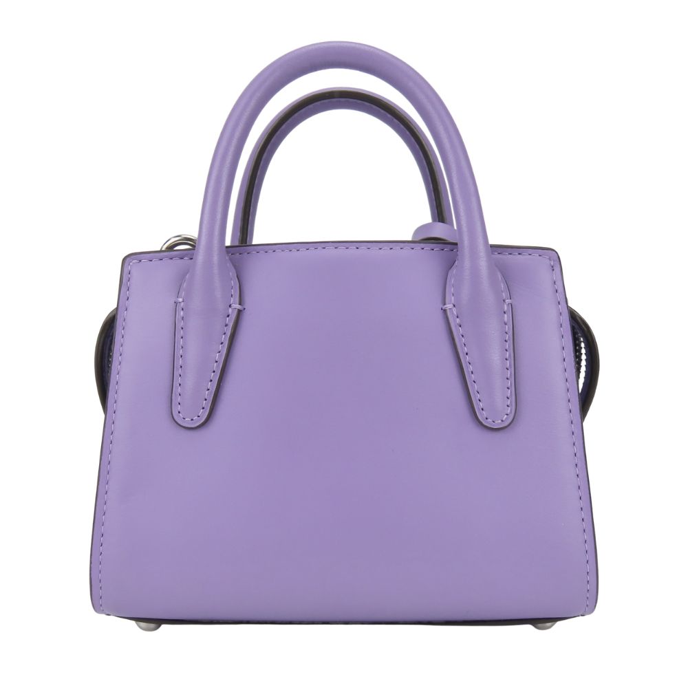 Used COACH Handbag Mini Handbag CO974 Leather Purple Shoulder