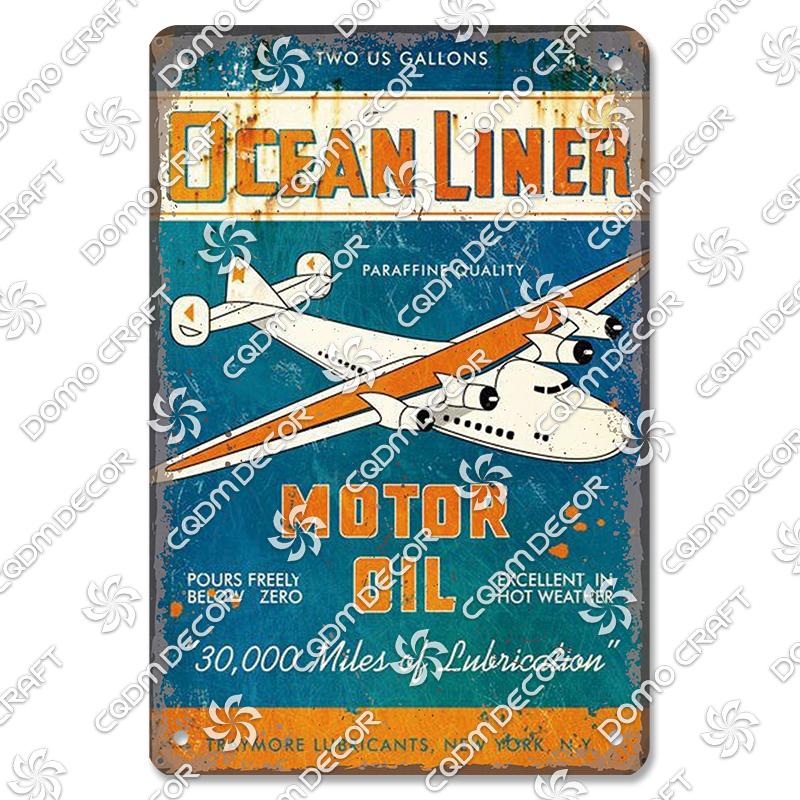Motor Oil Poster Vintage Metal Plate Energol Oilzum Car Parts Oil Change Metal Tin Signs Wall Decor Garage Club Man Cave