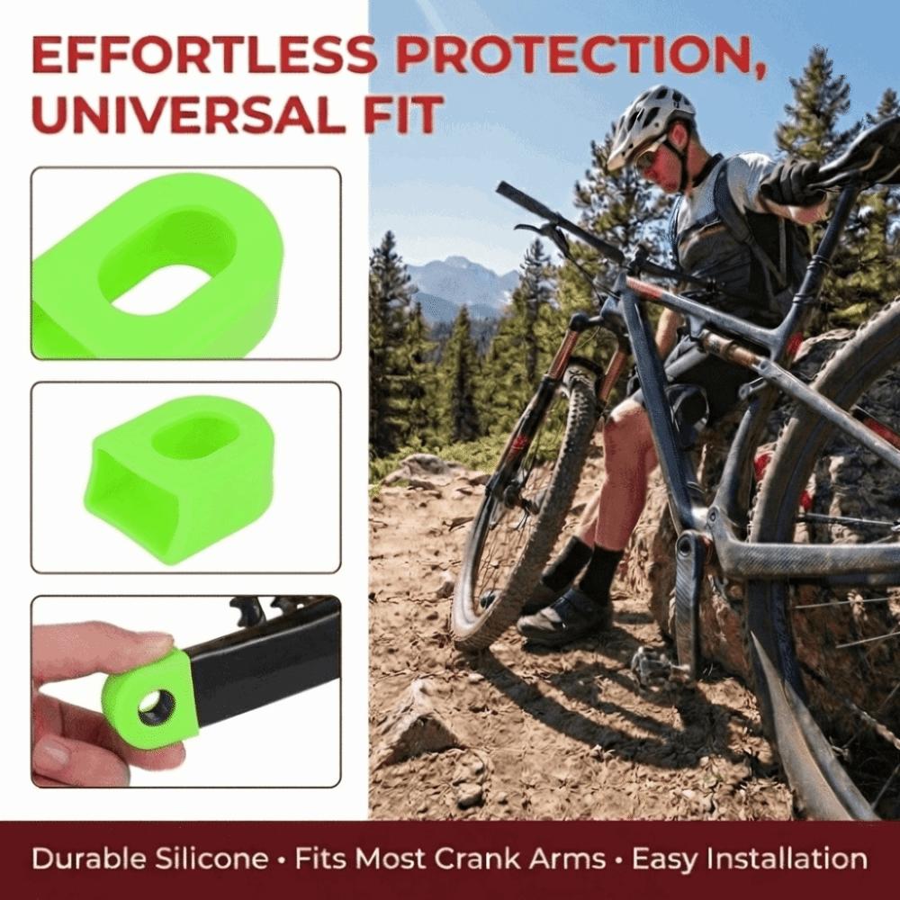 10PCS Soft Cycling Crank Boot Protectors Silicone Crank Arm Protectors  Bicycle Cycling