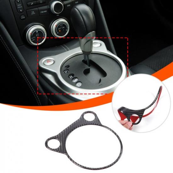 Carbon Fiber Center Console Gear Shift Box Cover Trim For Nissan 370Z 2009-21