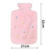 2000ML Hot Water Bottle Plush Belly Warmer Portable Hand Warmer  Winter