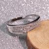 925 Silver Color Sterling VS1 Diamond Ring for Women 2 Carats Topaz Bizuteria Anillos Gemstone Stamp Silver 925 Jewelry Ring