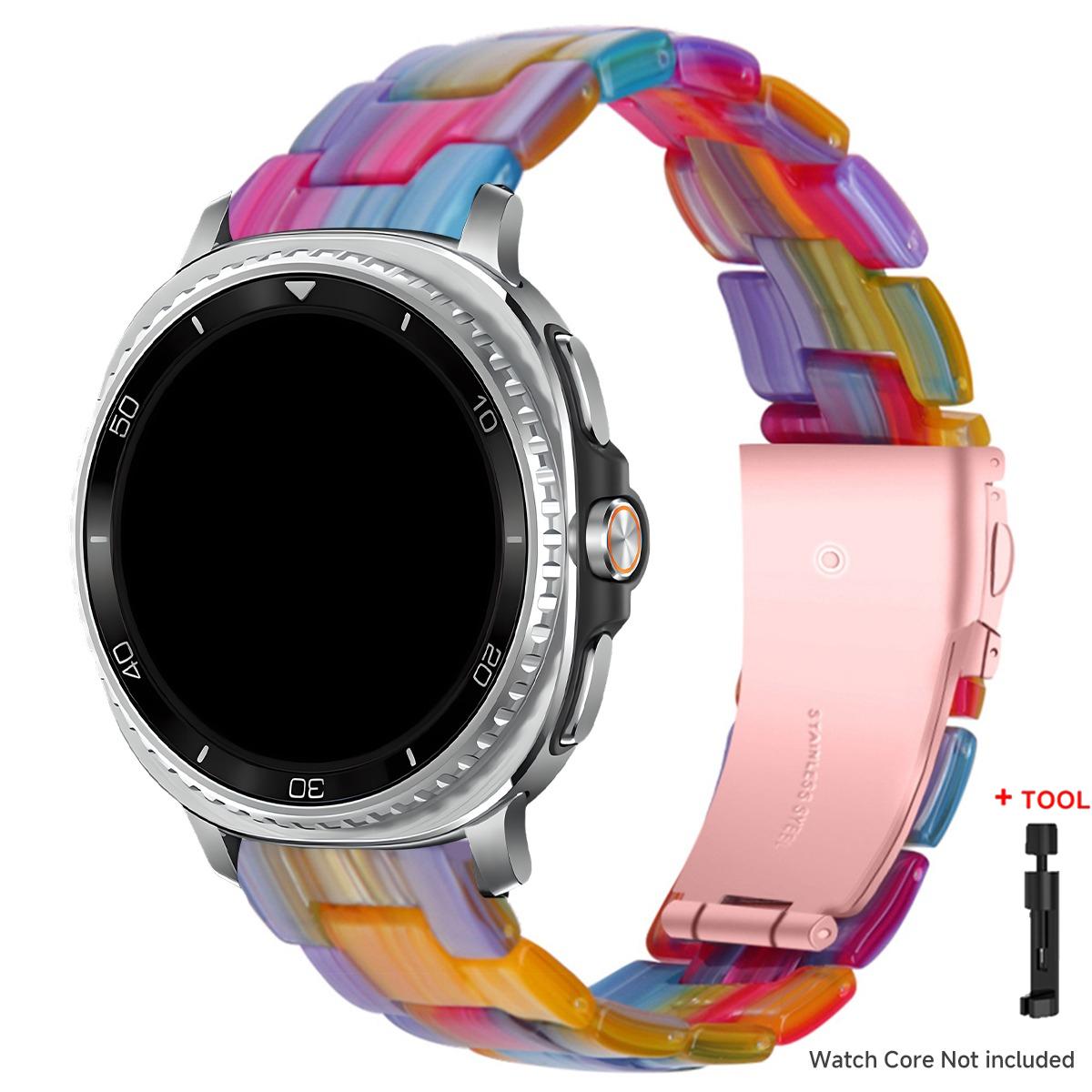 

Resin Band for Samsung Galaxy Watch 8 40 44MM/8Classic 46mmTransparent Strap Women Bracelet for galaxy Ultra 2025/7 47mm Correa for galaxy 8 44mm