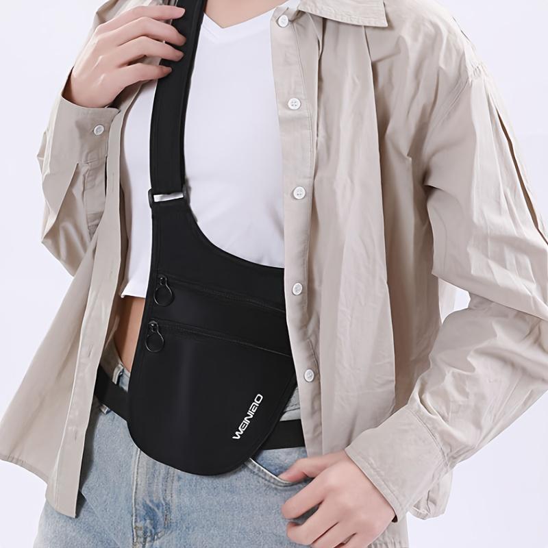 Nylon Anti-Theft Crossbody Bag for Men And Women, Featuring a Hidden Pocket for Passports, Cash, And Phones