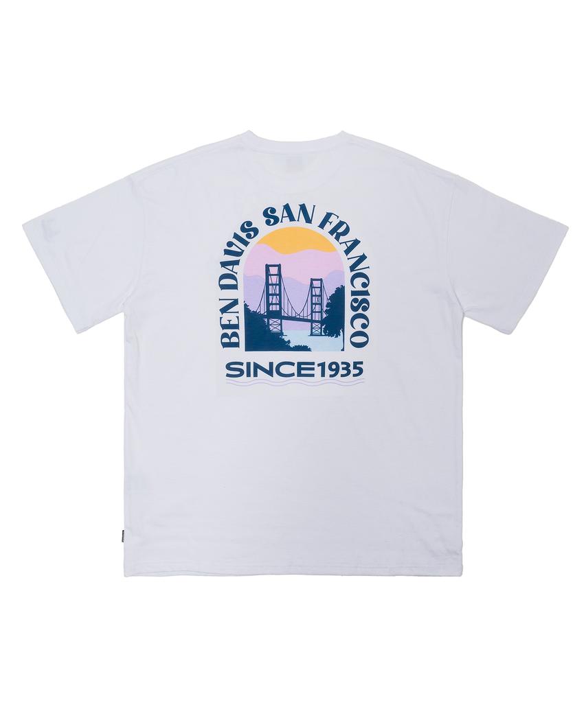 BEN DAVIS Original Arch Print Tee Black