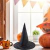 Forniture per Feste di Halloween Cappello Topper Nero da Donna Cappello a Cilindro con Punta Ornamento
