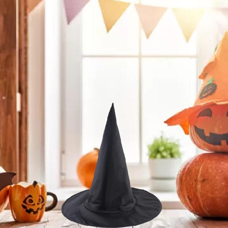 Forniture per Feste di Halloween Cappello Topper Nero da Donna Cappello a Cilindro con Punta Ornamento