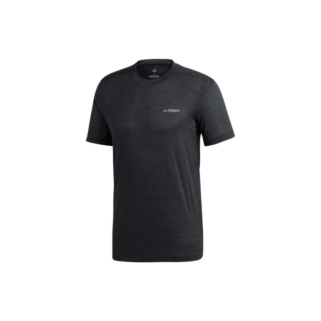 Adidas Sport Logo Solid Short Sleeve T-Shirt Men Tops Carbon-Black CZ0160