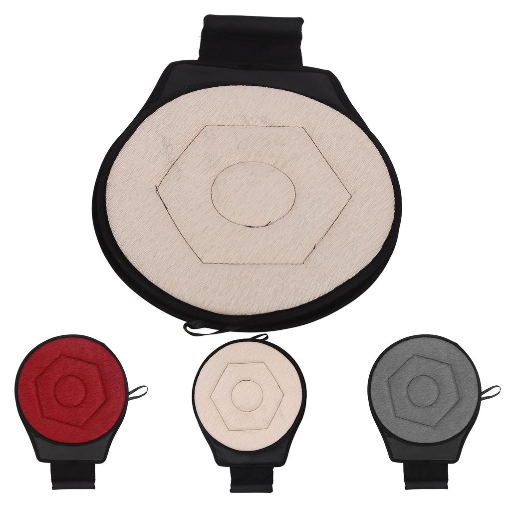 Round Car Cushion 360 Degrees Rotating Geometric Rhombic Shape Portable Rotating Seats Cushion for E