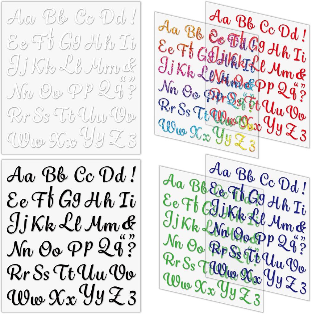 6 Colors, DIY Alphabet Letters from A To Z, Heat-adhesive Vinyl Stickers, Iron-on Patches for T-shirts, Clothing, Sweatshirts, Pants, Bags, Hats