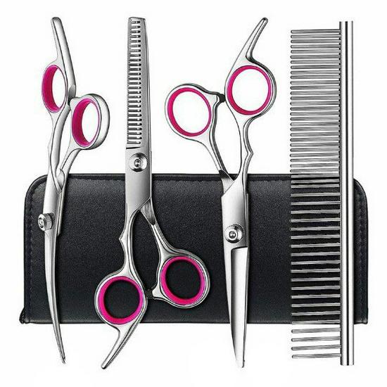 All-Steel Professional Dog Grooming Shears Set