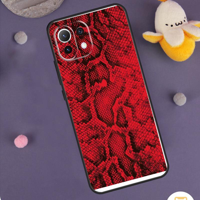 Snake Skin Case For Xiaomi 15 14 Ultra 13T 14T 15T 17 Pro Max POCO F8 Ultra F5 F6 F7 X5 X6 X7 Pro Cover