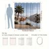 1pc Desert Scenery Camel Shower Curtain - 70.8x70.8 Inch, Durable Polyester Fabric with 12 Hooks, Washable & Dry Cleanable