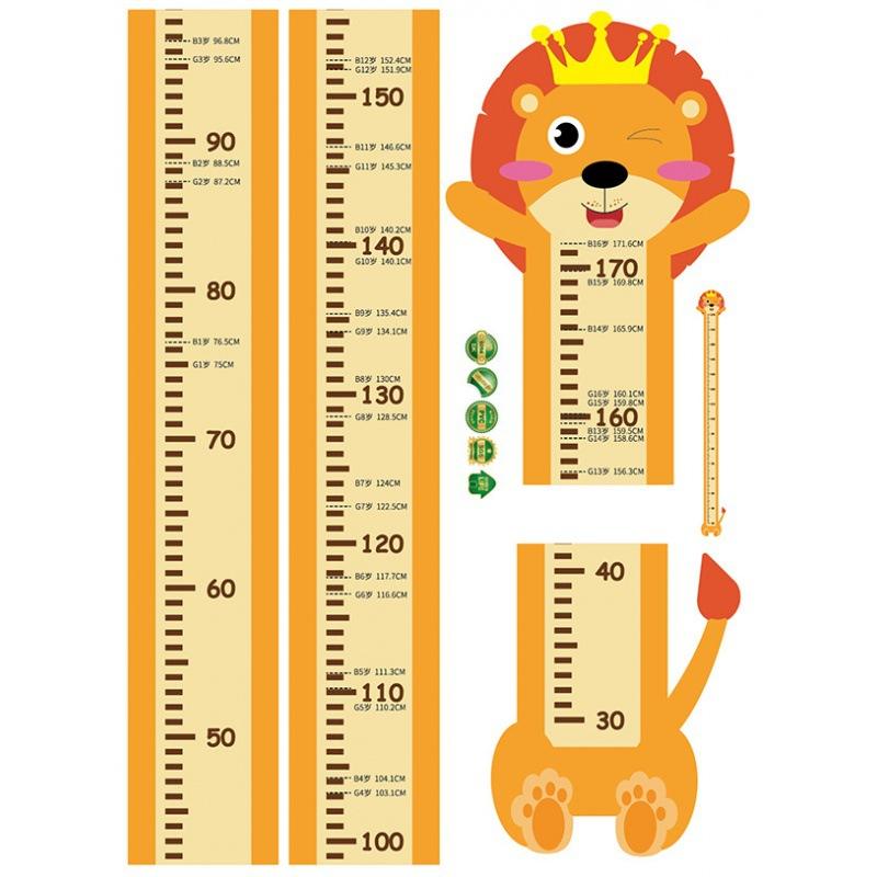 

Серия наклеек для измерения роста животных Детская комната детский сад детское место наклейка на стену