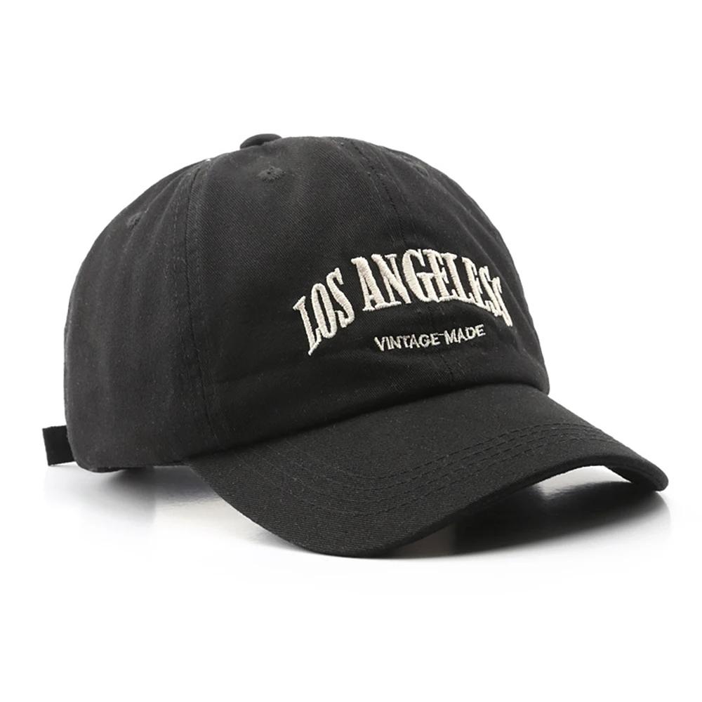 Baumwoll-Baseballkappe für Damen und Herren, modische Stickerei-Mütze, weiche Baumwollkappe, lässige Retro-Snapback-Mützen, Unisex