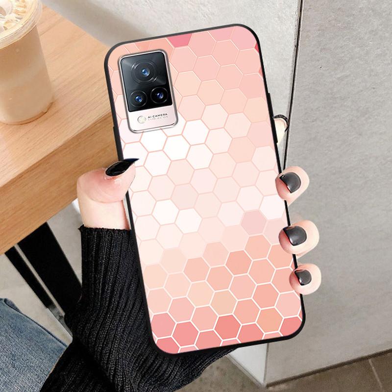 For Vivo V21 5G Case V2050 Silicone Soft Protective TPU Funda Cases for Vivo V21 4G Back Cover Bumper for VivoV21 V 21 5G V21E