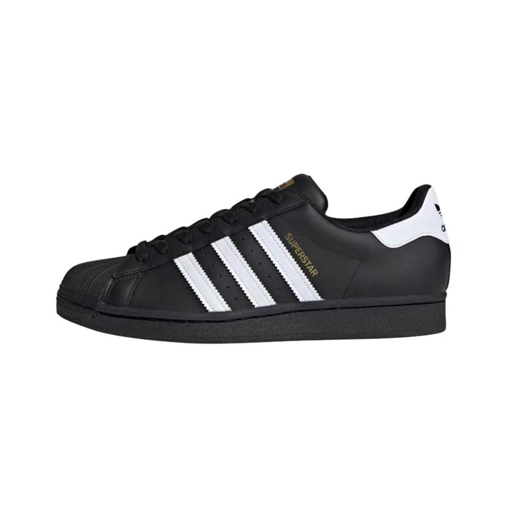 adidas Originály SUPERSTAR Černá Zlatá Dračí Šupiny Nízké Skateboardové Boty Unisex Černá Zlatá EG4959(Tým140-)