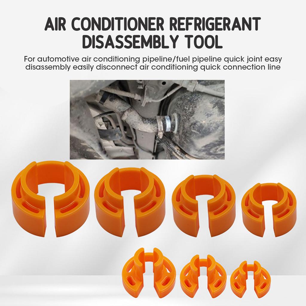 16pcs Remove Fuel Line Replacement Tool Auto Fuel Line Angled Disconnect Set Tool Air-conditioning Oil Pipe Quick Removal Tool
