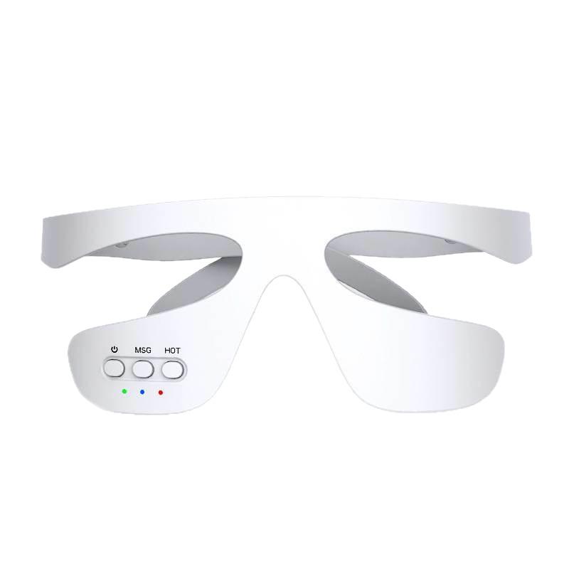 Portable Wireless Eye Massager with Hot Compress & Red Light Therapy for Dark Circles