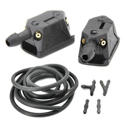 Car Windshield Wiper Blade Washer Spray Nozzles Adjustable 4-Way Spouts 8mm/9mm