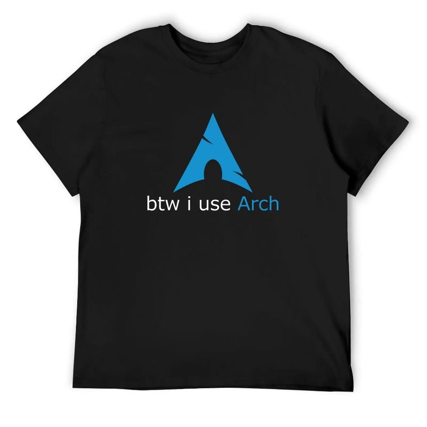 кстати я использую Arch Футболка винтажная одежда аниме футболка модные рубашки аниме вещи винтажная футболка мужская XXXXXL разноцветный