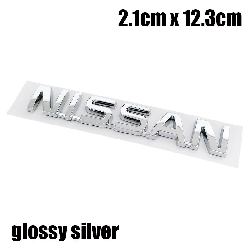 1pcs 3D Nissan ABS Car Rear Letter logo sticker Rear Bumper tail door trunk sticker car rear Emblem sticker styling Accessories