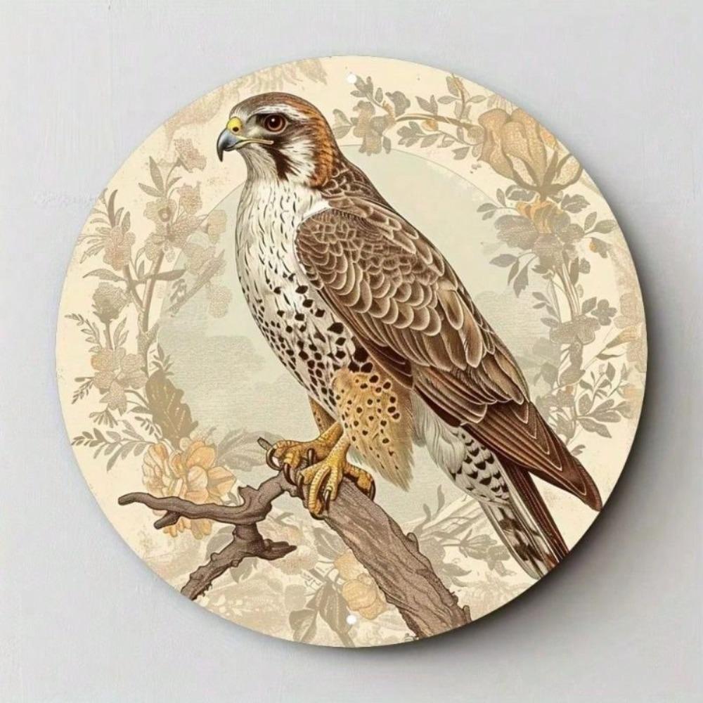Vintage Eagle Metal Poster 7.87x7.87 Inch Iron Sign Wall Art for Living Room