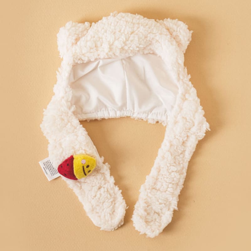 [Haustier] Bubble Bear Mütze Schal Geröstete Süßkartoffelspitzen