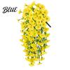Wedding Artificial Flowers for Outdoor Fake Hanging Morning Glory with Eucalyptus Leaves UV Flower Bouquet Resistant Faux Plants Petunias